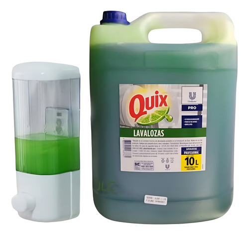 Quix Lavalozas 10l + Dispensador - Eficiencia Unilever 1