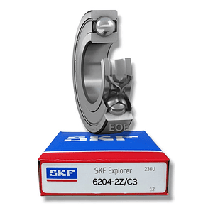 6204 -2z/c3 Rodamiento Skf Rígido De Bolas Med: 20x47x14 Mm.