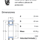 Rodamiento 61905-2rs1 Rígido De Bolas Skf Medidas: 25x42x9 - Miniatura 2