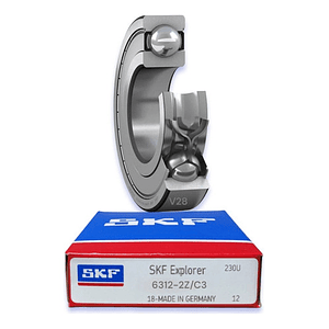 Rodamiento 6312-2z/c3 Rígido De Bolas Skf Medidas: 60x130x31