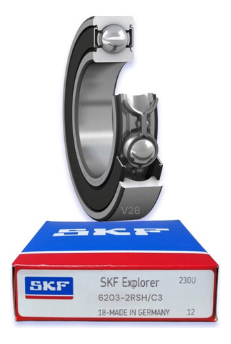 Rodamiento 6203-2rsh/c3 Rígido De Bolas Skf Medidas 17x40x12 1