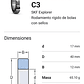 Rodamiento 6203-2rsh/c3 Rígido De Bolas Skf Medidas 17x40x12 - Miniatura 2