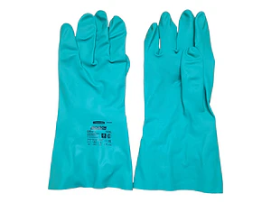 Guantes Nitrilo G80 De Protección Quimica, Forro De Algodon