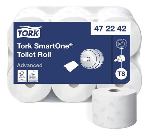 Papel Higiénico Premium Tork Smartone 6 X 207 Mt C/u Hi70011 1