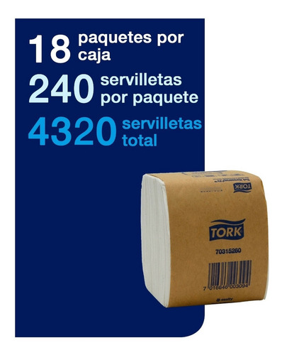 Servilleta Xpressnap® Fit Blanca 18 Paq X 240 Un. Se70051 2