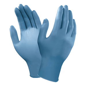 Guantes Desechables Nitrilo Azul 100 Un. Protección Sin polvo