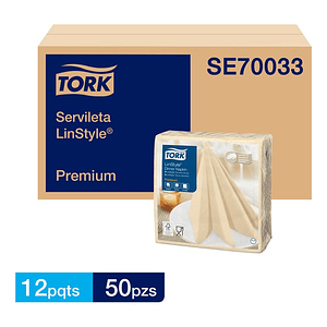 Servilleta Premium Linstyle 12 Pqtes X 50 Hojas Color CREMA