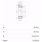 Rodamiento 30304 De Rodillos Cónicos Medidas: 20x52x16,25 Mm - Miniatura 2