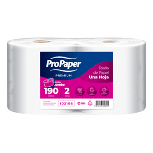 Toalla De Papel 2 Rollos X 190 Mts. C/u H/s Propaper