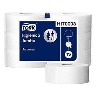 Papel Higiénico 12 Rollos X 300 Metros C/u H/s. Hi70003