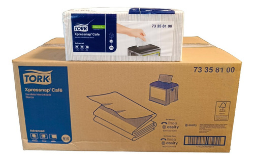 Tork Xpressnap® Café Blanca Advanced 12 Paq / 500 Pzs 6