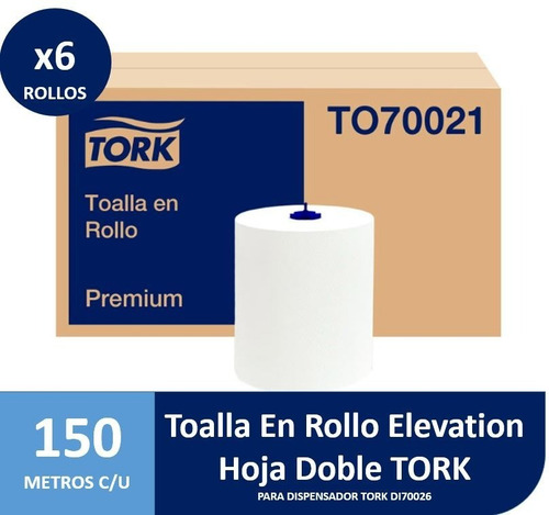 Toalla En Rollo Jumbo Premium 6 Rollos De 150 Metros To70021 1