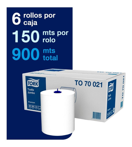 Toalla En Rollo Jumbo Premium 6 Rollos De 150 Metros To70021 2