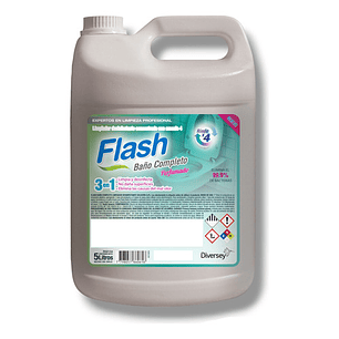 Limpiador Líquido Concentrado Para Baños Con Aroma 5l Flash