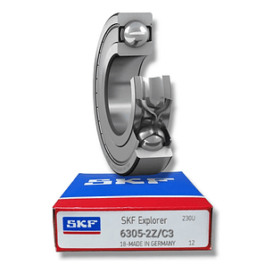 Rodamiento 6305-2z/c3 Skf Rígido De Bolas Med: 25x62x17 Mm