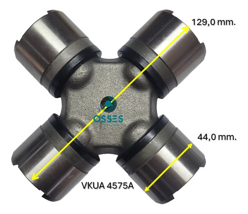 Cruceta Vkua 4575 A - Skf - Medidas: 44,0 X 129,0 Mm. 2