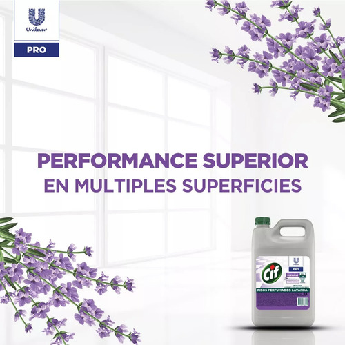 Unilever Cif Limpiador De Pisos Aroma Lavanda 5l 4
