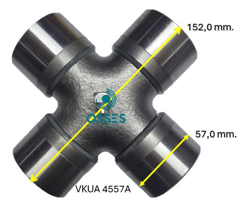 Cruceta Vkua 4557 A - Skf - Medidas: 57,0 X 152,0 Mm. 2