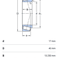 Rodamiento 30203 De Rodillos Cónicos Medidas: 17x40x13.25 Mm - Miniatura 2