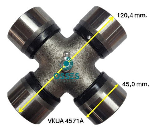 Cruceta Vkua 4571 A - Skf - Medidas: 45,0 X 120,4 Mm. 2