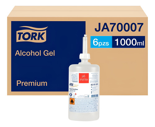 Alcohol Gel Premium Tork - (6 Botellas X 1000ml) Ja70012 1