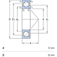 Rodamiento 7201 Bep De Bolas - Contacto Angular Med 12x32x10 - Miniatura 2