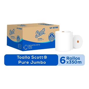 Toalla De Papel Scott 6 Rollos X 350 Metros Jumbo