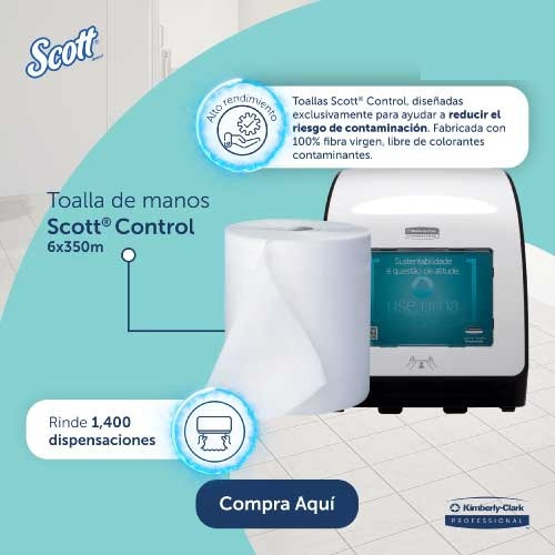 Toalla De Papel Scott 6 Rollos X 350 Metros Jumbo 5