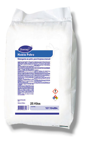 Detergente En Polvo Nobla 25 Kg. Multipropósito Diversey 1