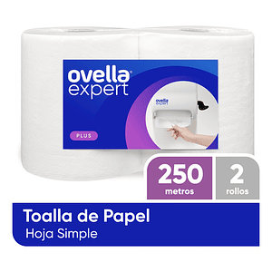 Toalla De Papel 2 Rollos X 250 Mts. C/u. H/s Ovella Expert