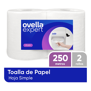 Toalla De Papel 2 Rollos X 250 Mts. C/u. H/s Ovella Expert