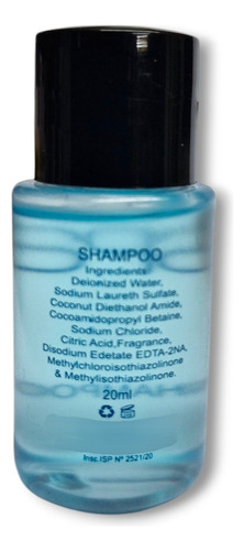 Shampoo En Pomo Spa 20ml. Hoteles 100 Unidades Isp 2521/20 2