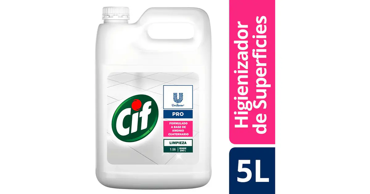 Cif Desinfectante Cuaternario X 5 Lts