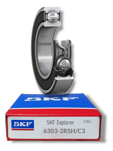 Rodamiento 6303-2rsh/c3 Rígido De Bolas Medidas: 17x47x14 Mm 1