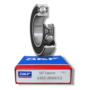 Rodamiento 6303-2rsh/c3 Rígido De Bolas Medidas: 17x47x14 Mm