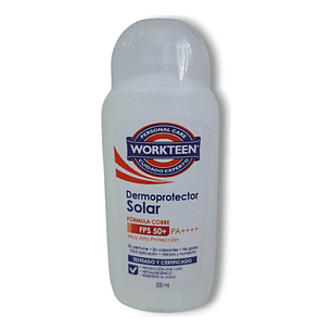 Protector Solar Fps 50+ Alta Protección 200ml Workteen Pa+++