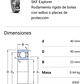 Rodamiento 6308-2z Rígido De Bolas - Medidas: 40x90x23 Skf - Miniatura 2