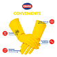 Guante 100% Latex Color Amarillo Limpieza Multiuso 1 Par. - Miniatura 3