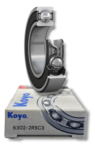 Rodamiento 6302-2rsc3 Rígido De Bolas Koyo Medidas 15x42x13 1