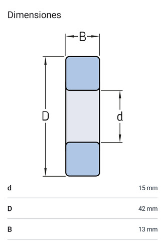 Rodamiento 6302-2rsc3 Rígido De Bolas Koyo Medidas 15x42x13 2