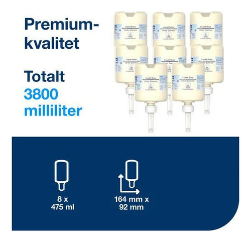 Jabón Líquido Suave Mini Tork - (8 Unidades X 475ml) Ja70004 2