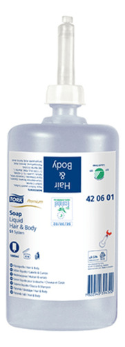 Jabon Liquido Cuerpo Y Cabello 6 X 1 Litro C/u Tork Ja70003 1