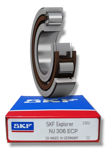 Rodamiento Nj 306 Ecp De Rodillos Cilíndricos Med: 30x72x19 1