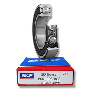 Rodamiento 6001-2rsh/c3 Rígido De Bolas Medidas: 12x28x8