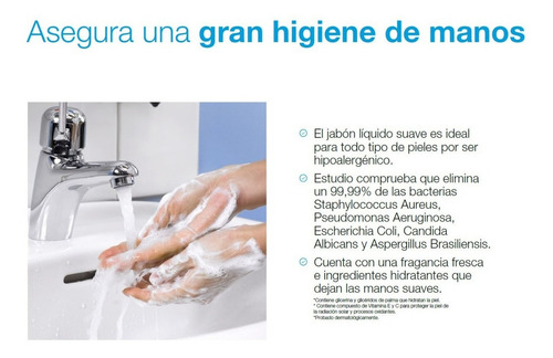 Jabón Líquido Suave Tork Para Dispensador 1 Bot. 1000 Ml. 6