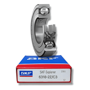 Rodamiento 6318-2z/c3 Rígido De Bolas Med: 90x190x43 Mm. Skf