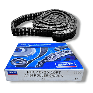 Cadena Asa 40-2x10ft Skf 3 Metros. Transmisión De Potencia