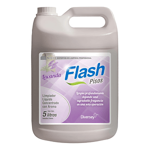 Limpia Pisos Concentrado Flash Lavanda Diversey - 5 Litros