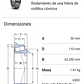 Rodamiento 32310 De Rodillos Cónicos Medidas: 50x110x42,25 - Miniatura 2