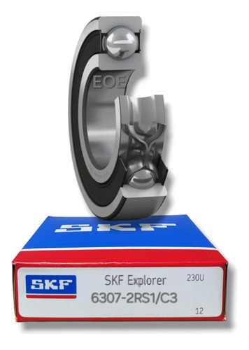 Rodamiento 6307-2rs1/c3 Rígido De Bolas Med: 35x80x21 Mm Skf 1